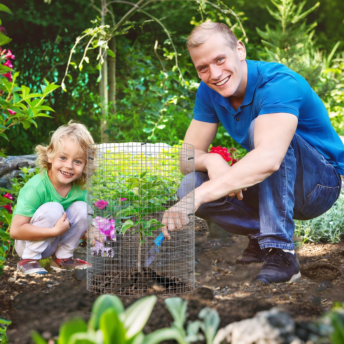 MUDEREK open design cages reduce heat buildup while protecting vegetables.