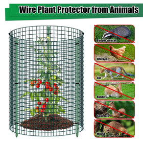 MUDEREK U-stake and support system anchors plants against wind.