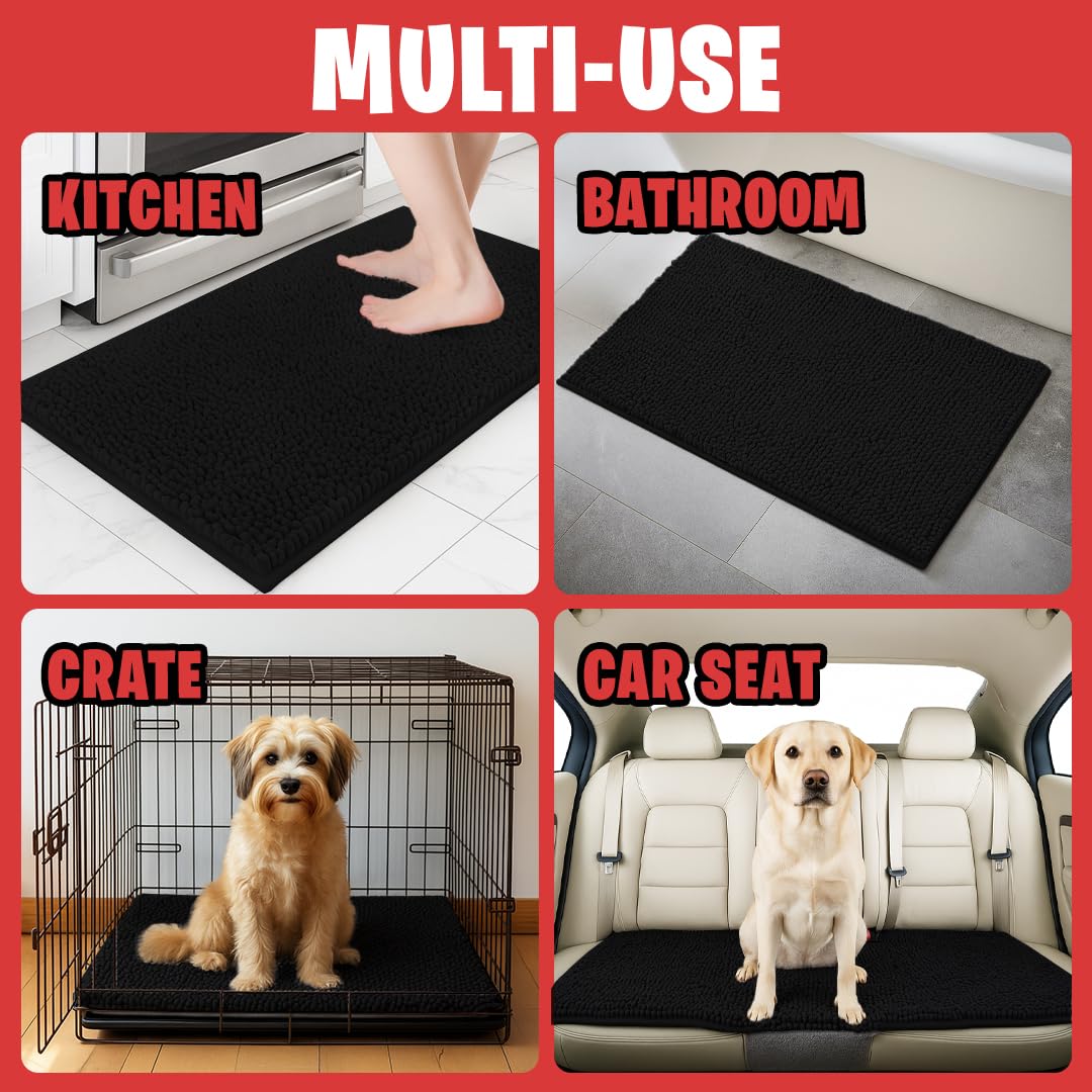 MudGuard Mat ideal entryway solution for muddy paws and wet feet.