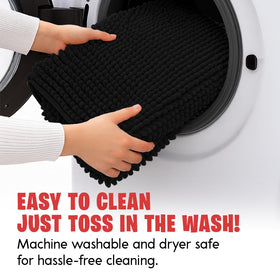 MudGuard Mat non-slip backing keeps it in place on floors.