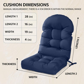Mudilun Adirondack chair cushion tufted texture: elegant look and lasting resilience.