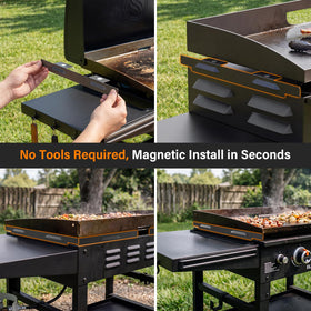 Mudvime guards compatible with various 22-inch Blackstone models for easy upgrade.