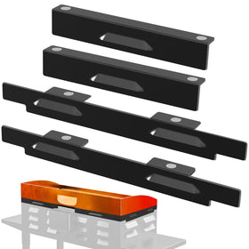 Mudvime magnetic wind guards attached to the 22-inch side for wind protection during grilling.