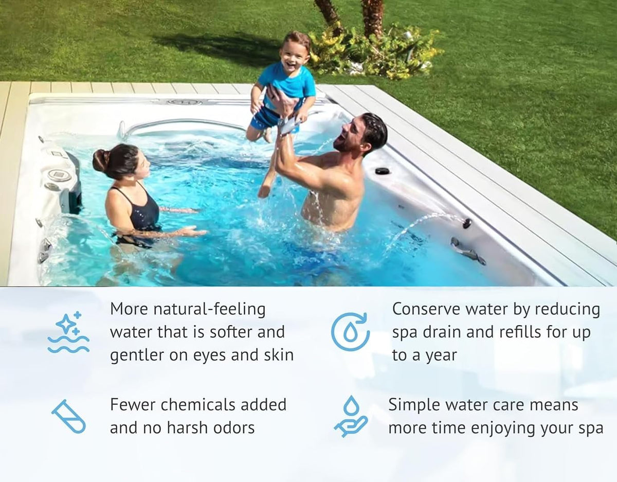 Mugloden four-week life cartridge designed for hot tubs up to 600 gallons.