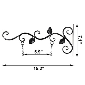Muka decorative metal bracket for signs, perfect for garden or storefront display.