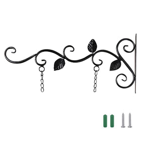 Muka hanging sign bracket on wall, sturdy for outdoor and indoor use.