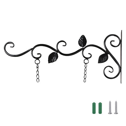 Muka hanging sign bracket on wall, sturdy for outdoor and indoor use.