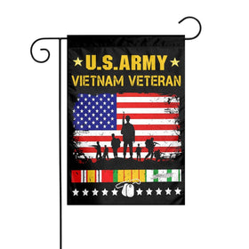 MUKASY US Army Vietnam veteran flag ready for outdoor display