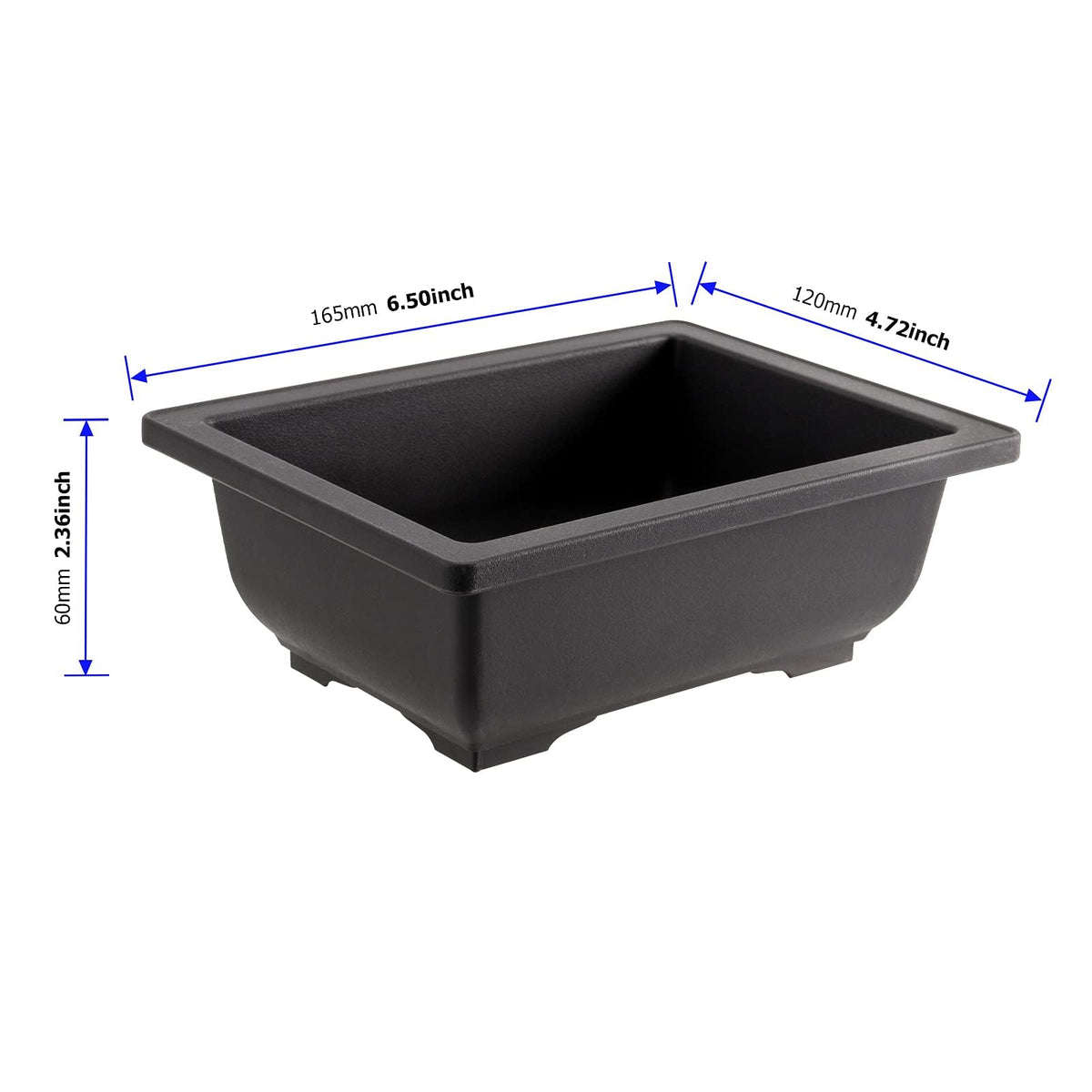 MUKCHAP bonsai pot with bottom tray showing drainage and clean placement.