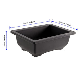 MUKCHAP bonsai pot with bottom tray showing drainage and clean placement.