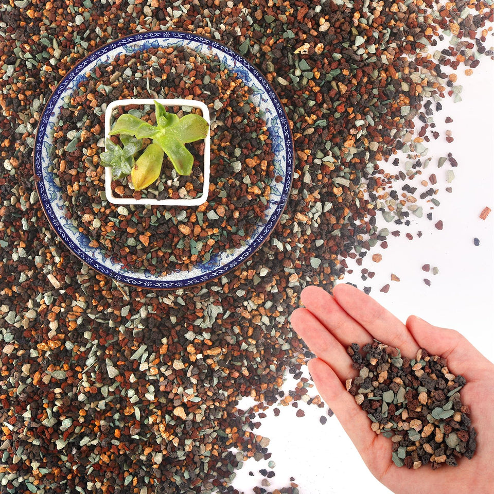 Mulctun 45Lb lava rock for plants enhances drainage and soil structure for healthy growth