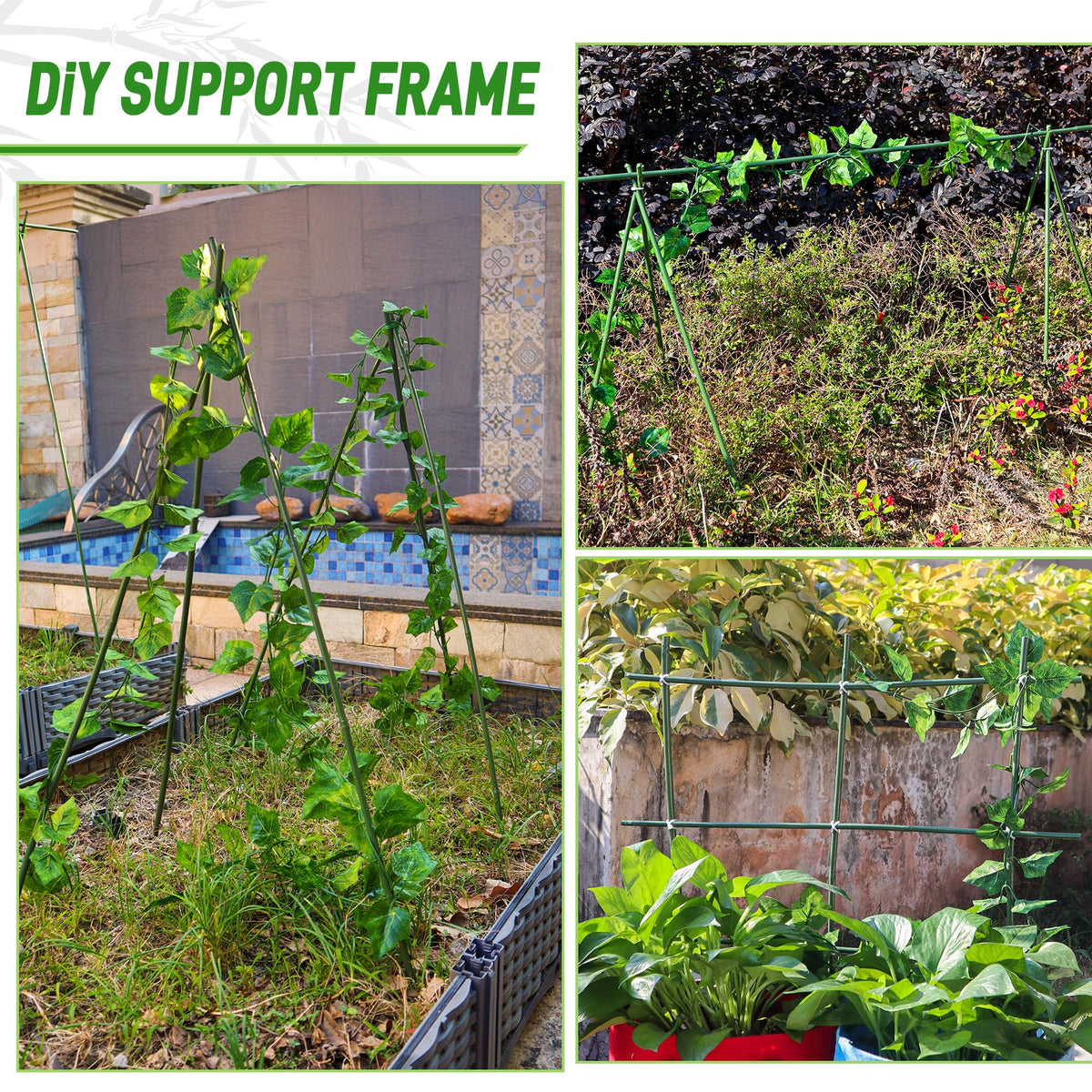 Mulctun easy-to-cut stakes fit any garden arrangement