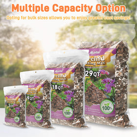 Mulctun Orchid Bark Potting Mix packaging with clear labeling for bulk orders.