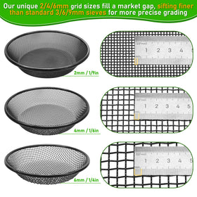 Mulctun sifter designed to sit on a standard 5-gallon bucket for easy use.