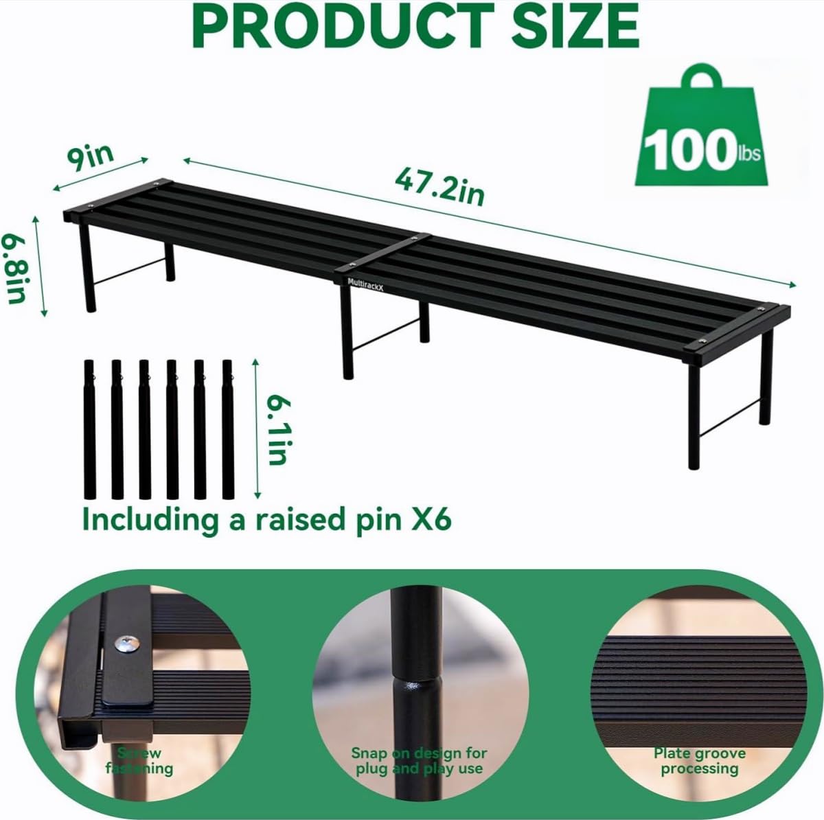 MultirackX assembled layout demonstrates vertical display for space-saving decor