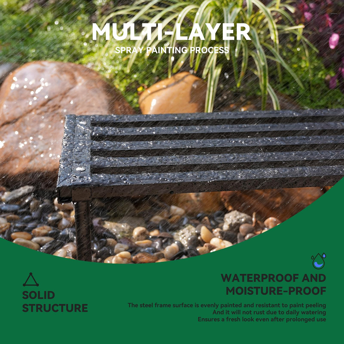 MultirackX corner-fit arrangement fits tight balconies with ample vertical space