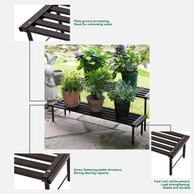 MultirackX plant stand with anti-slip rubber foot pads.