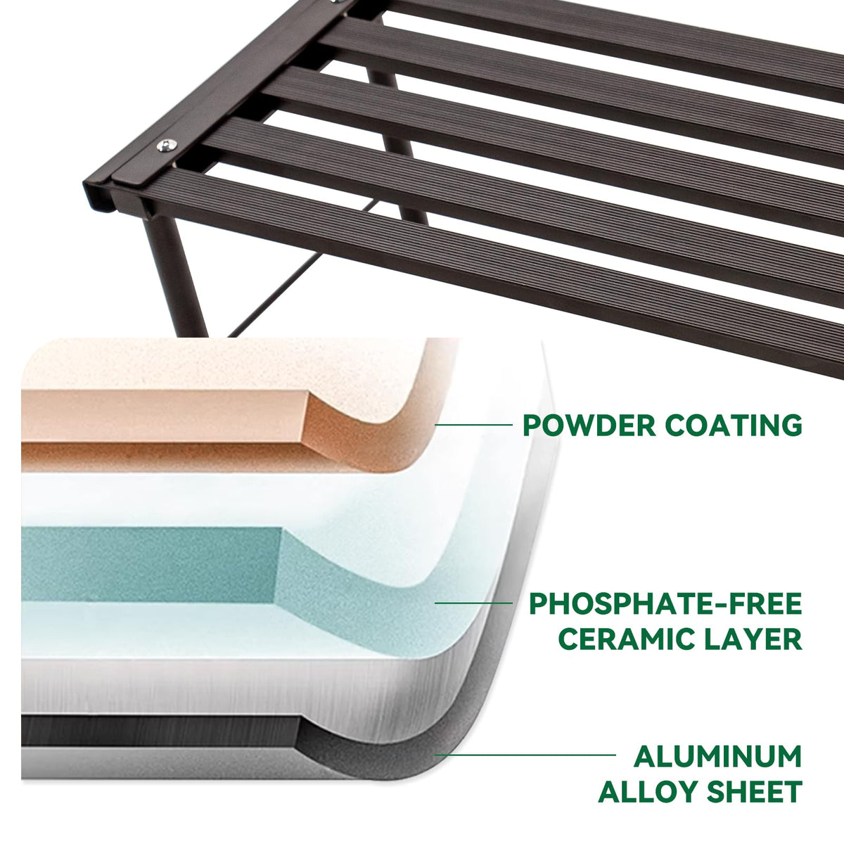MultirackX heavy-duty frame with thickened supports for stability.