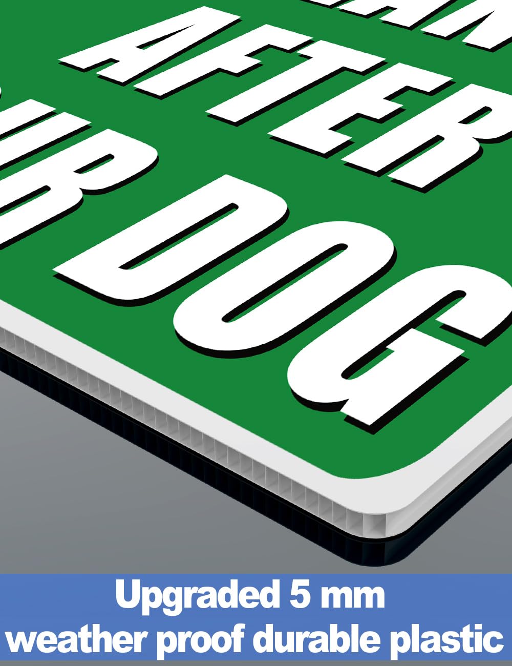 Multiwins bright green design attracts attention from dog walkers.