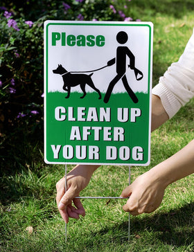 Multiwins easy-install sign suitable for yards, driveways, and parks.