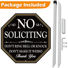 Multiwins sign on the porch area conveying a polite boundary message.