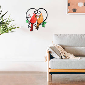 MUMTOP 3D cardinal wall sculpture with durable metal construction.