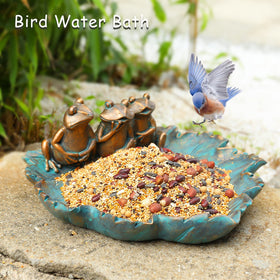 MUMTOP antique bird bath for yard and table decor adds charm