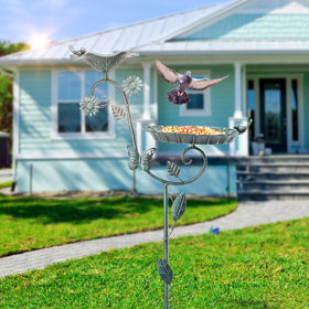 MUMTOP backyard decoration motivates birds and pollinators to visit your yard.
