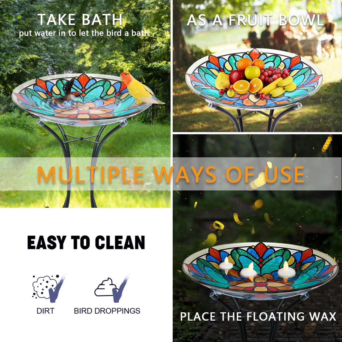 MUMTOP folding bracket allows easy placement and quick storage.