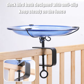 MUMTOP birdbath helps backyard birds drink and bathe near your yard