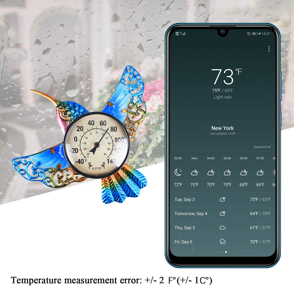 MUMTOP decorative thermometer doubles as wall art