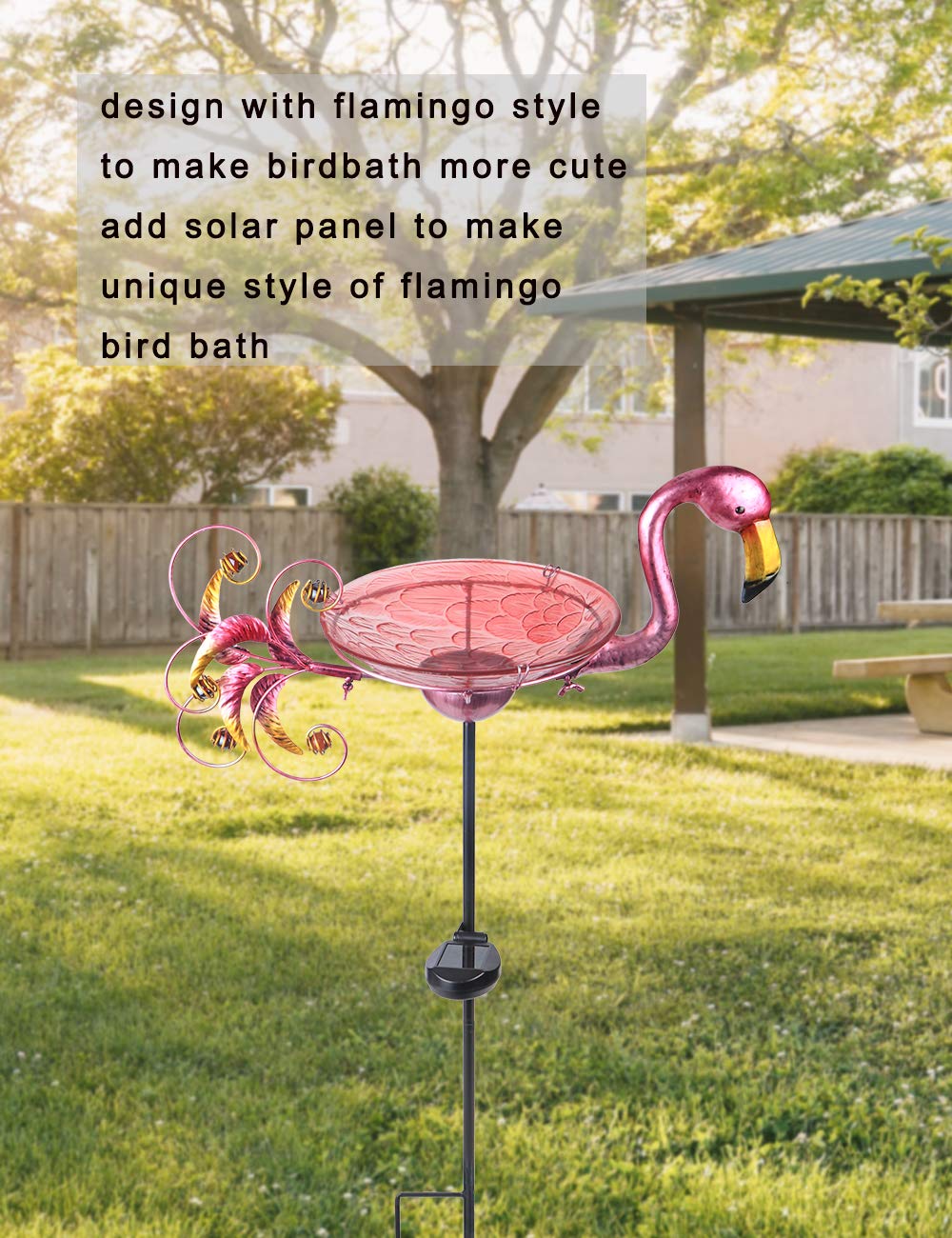 MUMTOP flamingo decor enhances garden ambiance while supporting wildlife