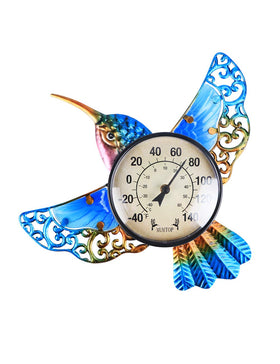MUMTOP hummingbird thermometer wall mount with bold digits for easy readings