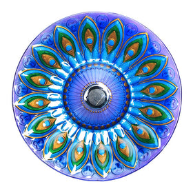 MUMTOP large-diameter glass birdbath invites more water and birds to visit.