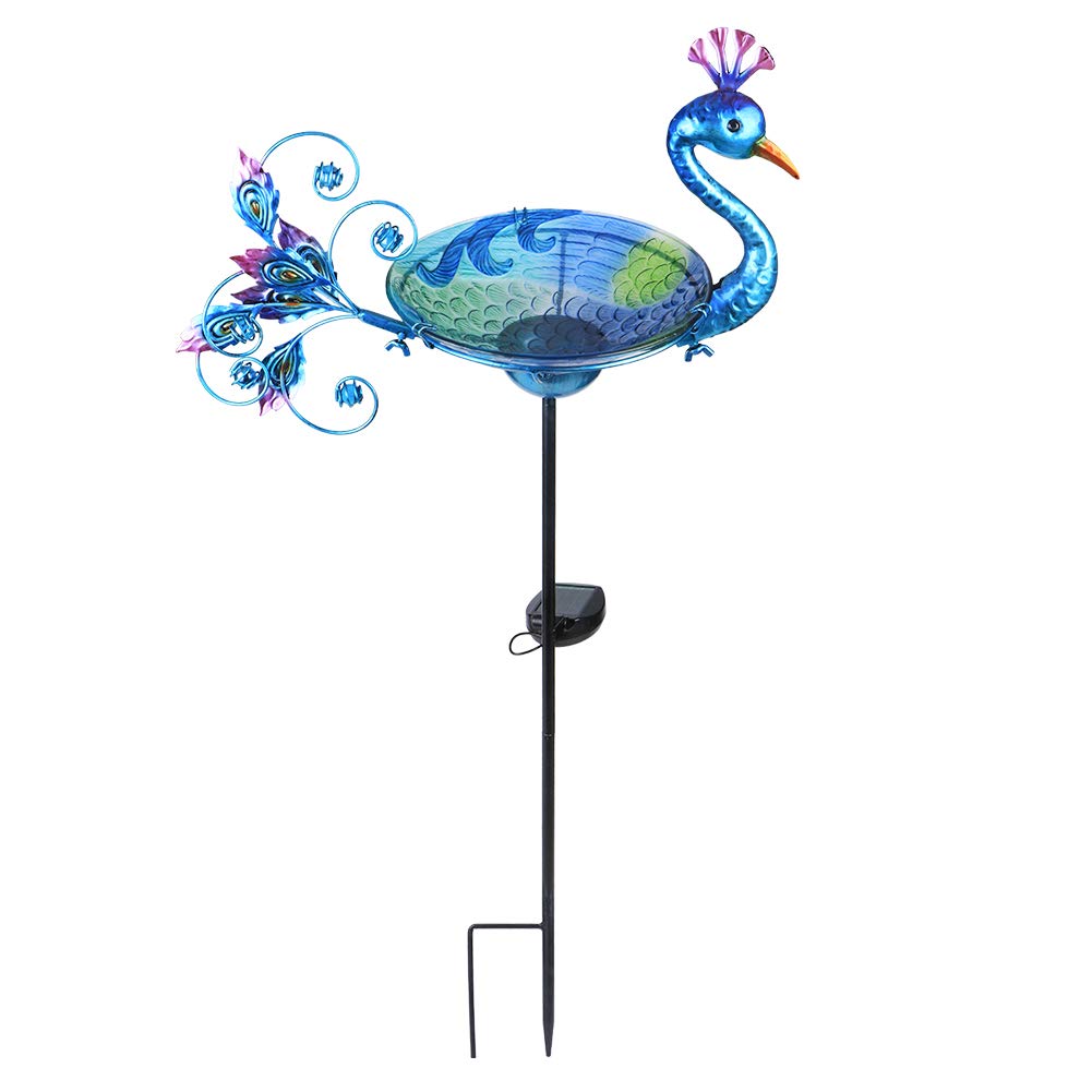 MUMTOP outdoor bird bath base offers stability and easy placement for your garden.