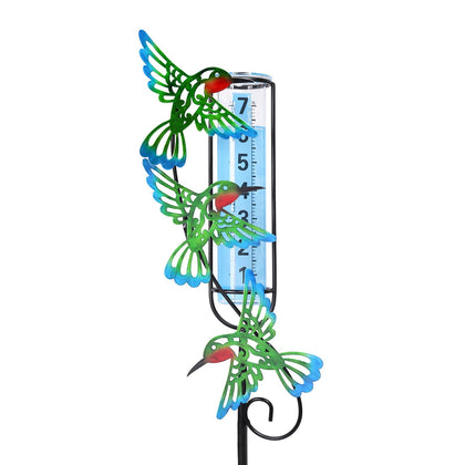 MUMTOP rain gauge hummingbird design with a tall 36-inch display for easy readings