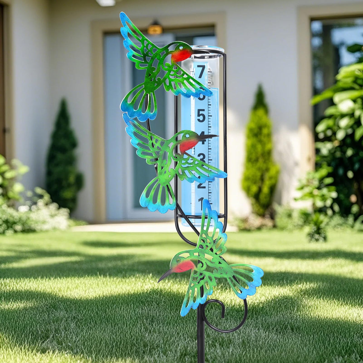 MUMTOP weather-resistant stake keeps gauge securely planted