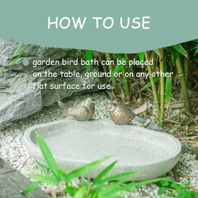 MUMTOP water or feed bowl provides birds with hydration and nourishment in the yard