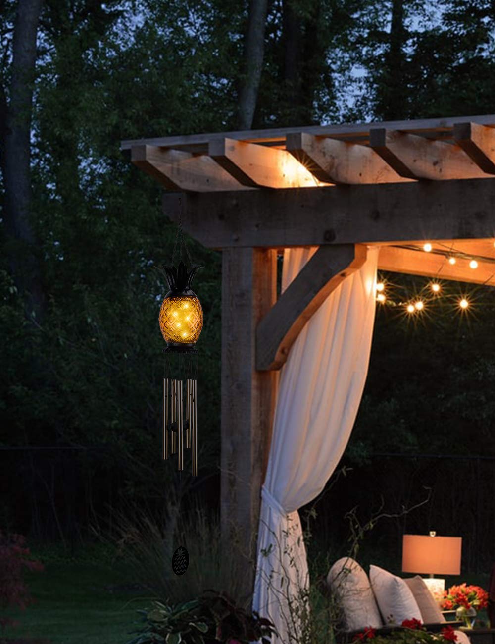 MUMTOP wind chime measures 40.5 inches for versatile outdoor use.