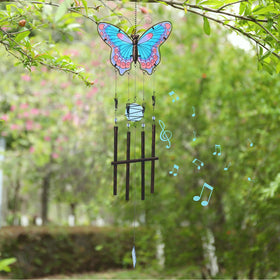 MUMTOP wind chimes tubes detail, iron tubes create clear, soothing melodic tones.