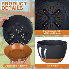 Mumufy hanging planter with chain included for easy installation.