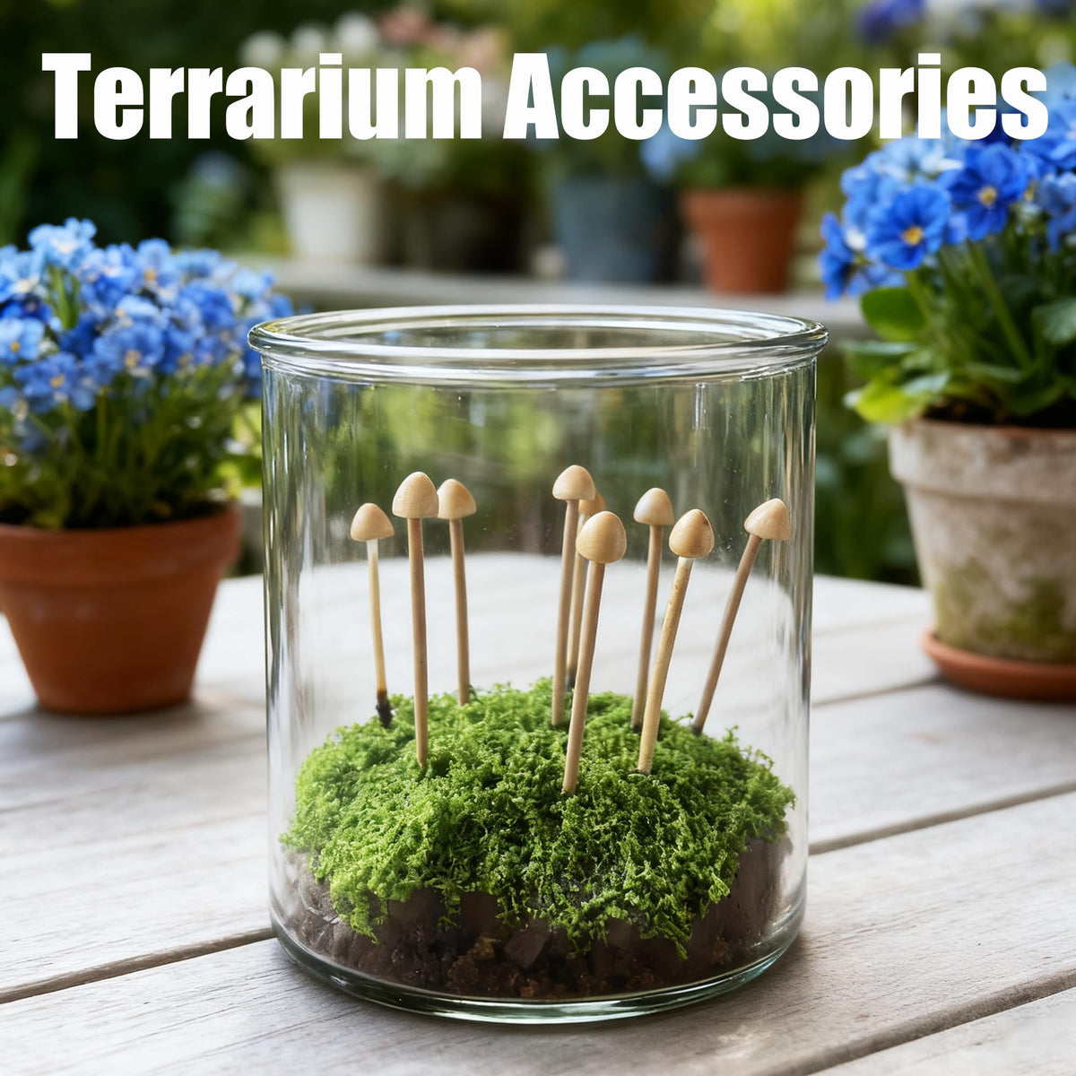 Mumutie mini mushrooms perfect for home decor and photography props.