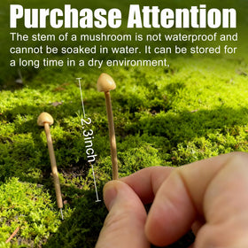 Mumutie resin clay mushrooms for DIY garden decor and crafts.
