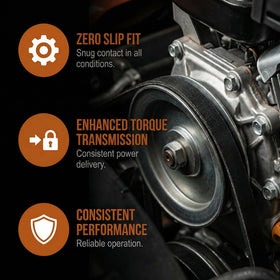 Murray two-stage snowblower belts set, essential replacement parts for performance.