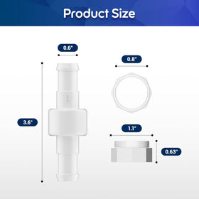 MUSCCCM D15 hose nut provides secure threads for reliable connections.