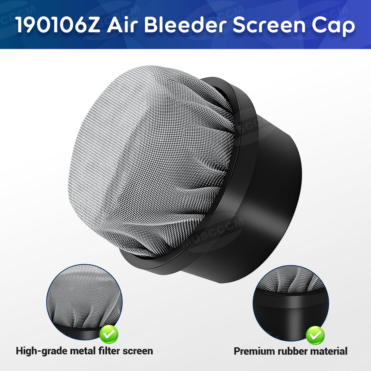 MUSCCCM heavy-duty rubber seal ensures airtight pool filter fit.