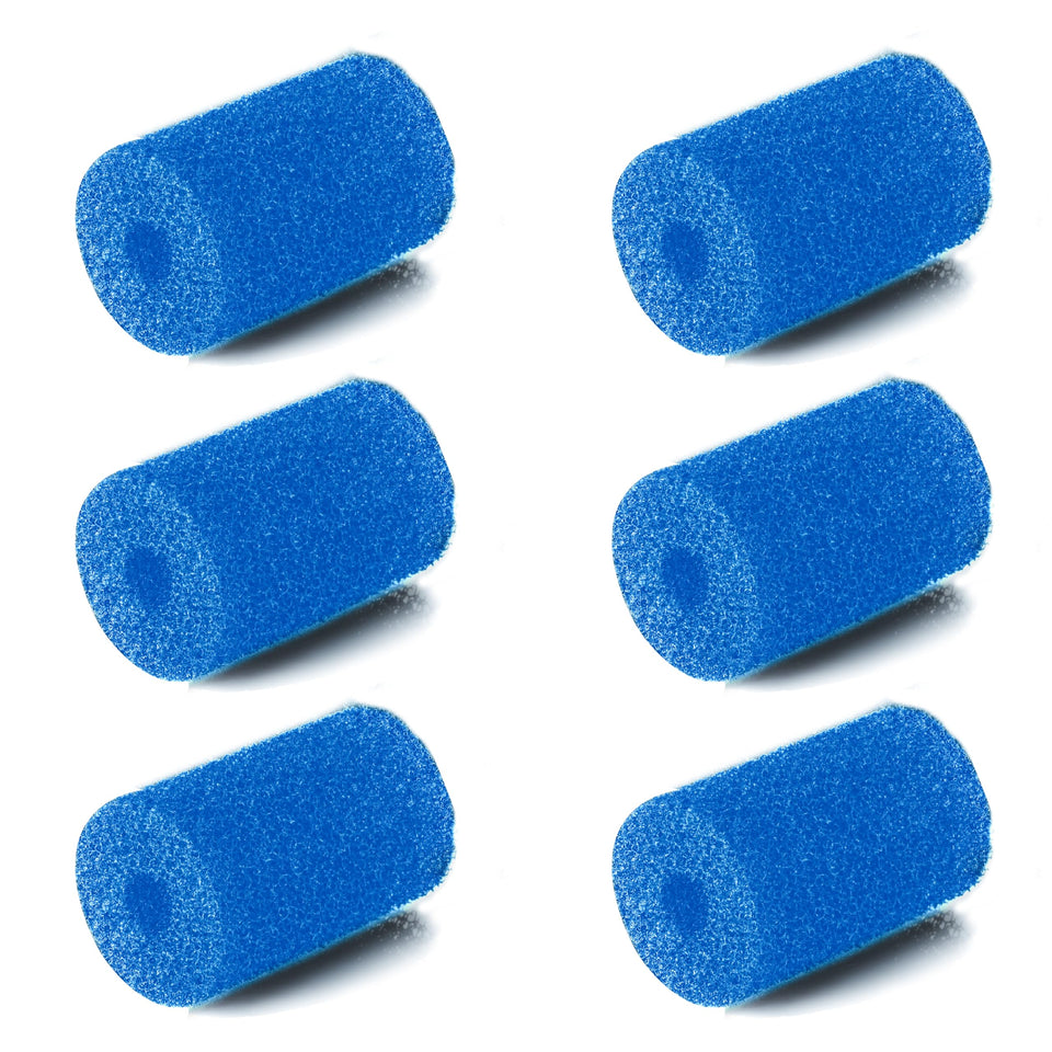 MUSCCCM Polaris sweep hose scrubber blue front view for durable pool cleaner performance.