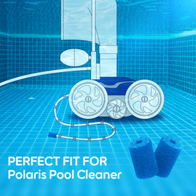 MUSCCCM Polaris tail scrubber end blue protects hose end from wear.