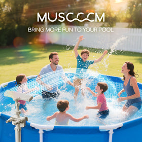 MUSCCCM pool fountain compact size fits most setups