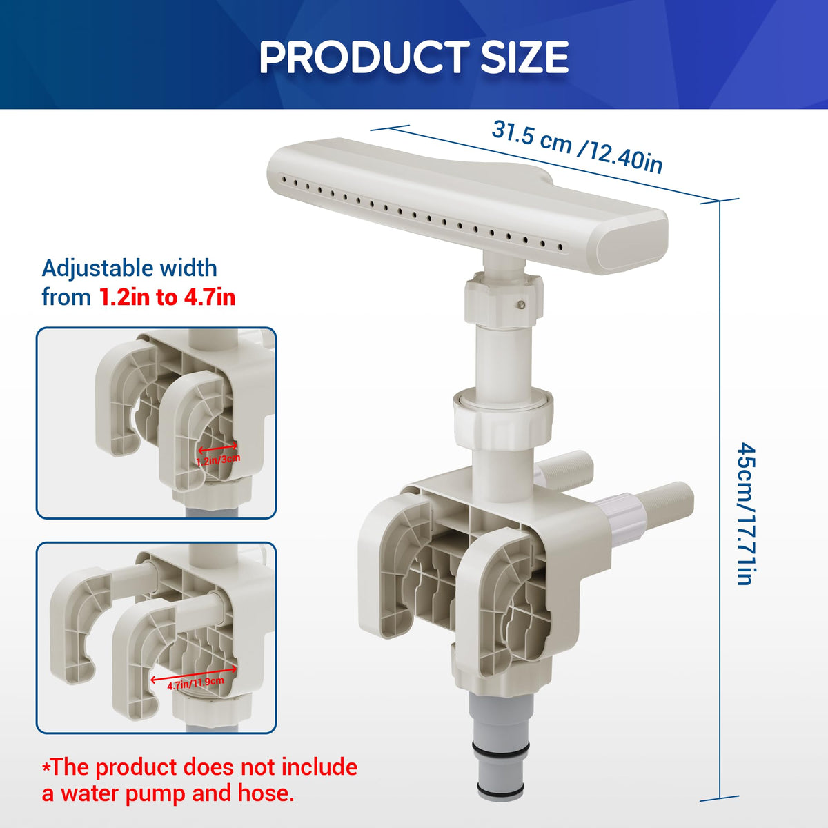 MUSCCCM pool fountain durable material highlights stable performance